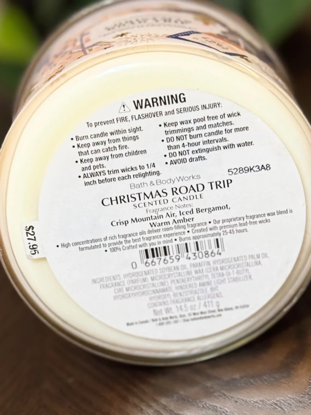CHRISTMAS ROAD TRIP 3 Wick Candle